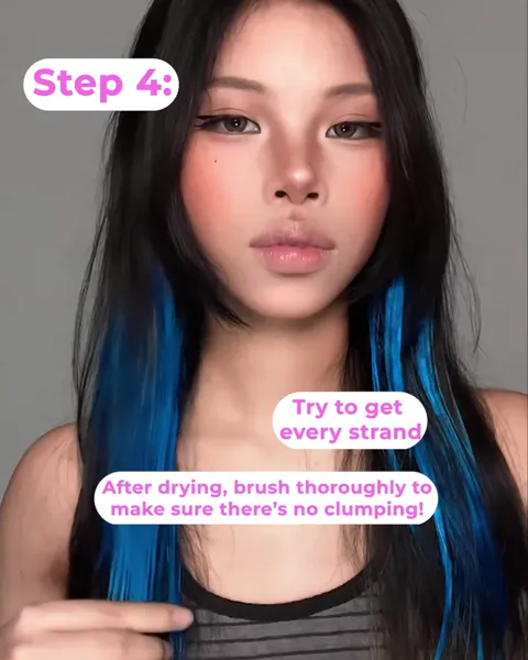 Brush through dry velvyt color