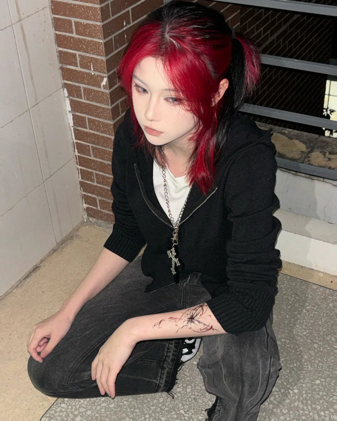 Dark Rose hair color
